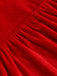 1950s Solid Square Neck Velvet Dress — a 1950s silhouette that turns sidewalks into runways