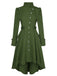 1950s Solid Stand Collar Button Coat - vintage outerwear, classic elegance for women