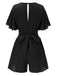 1950s Solid VNeck Cotton Flounce | 1950s | vintage romper, retro jumpsuit