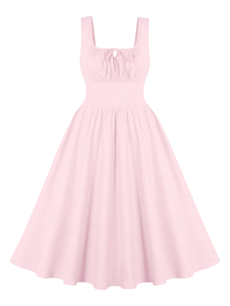 1950s Solid Wide Strap Dress, vintage dress, retro fashion, rockabilly, pin-up fashion - perfect for women who love vintage and retro fashion