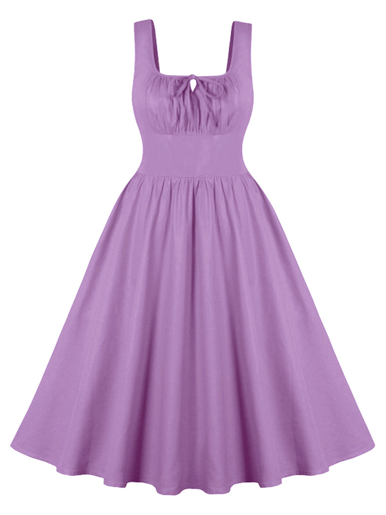 1950s Solid Wide Strap Dress, vintage dress, retro fashion, rockabilly, pin-up fashion - perfect for women who love vintage and retro fashion