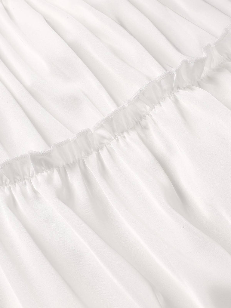 1950s Solid Wrinkle Spaghetti Straps Nightgown, vintage fashion, retro style - perfect for women who love vintage and retro fashion