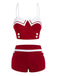 1950s Spaghetti Buttons Swimsuit — vintage elegance for the modern woman