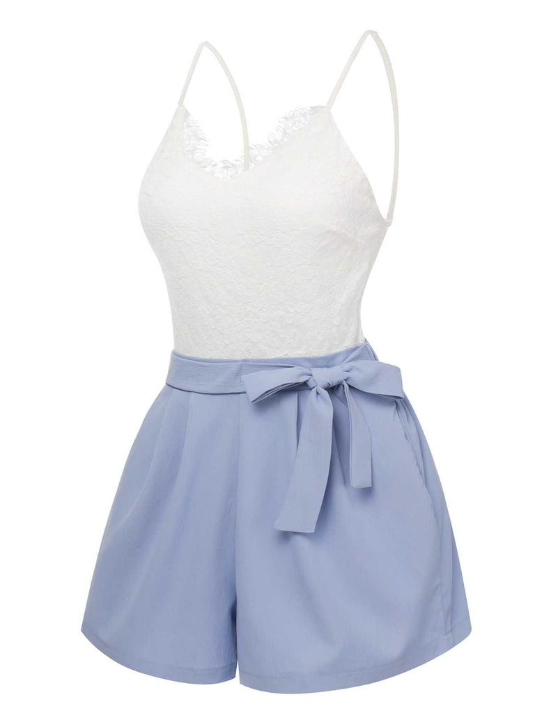 1950s Spaghetti Strap Lace Patchwork Romper: timeless 1950s elegance she makes her own