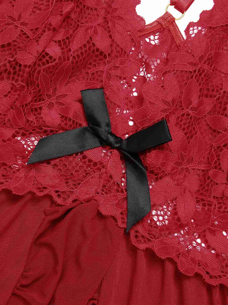 1950s Spaghetti Strap Lace Sheer | 1950s | vintage dress, retro fashion