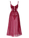 1950s Spaghetti Strap Sheer Lace Satin Bow Nightgown: where 1950s romance meets her modern spirit