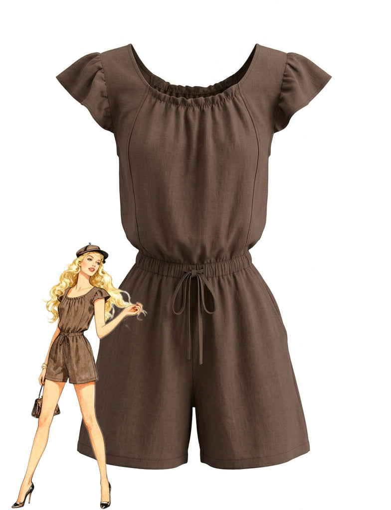 1950s Square Neck Jumpsuit 3