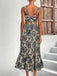 1950s Strap Square-Neck Tie-Back Floral Dress — the kind of 1950s dress that makes strangers smile