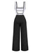 1950s Strapless Cut-Out Patchwork Jumpsuit Set - vintage jumpsuit, retro fashion