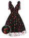 1950s Strawberry Mesh Swing Dress: timeless style reimagined