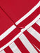 She slips into this 1950s Striped Bow Dress and suddenly it's a 1950s daydream