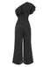 1950s Striped Slanted Shoulder Ruffle Jumpsuit, vintage romper, retro jumpsuit - perfect for women who love vintage and retro fashion