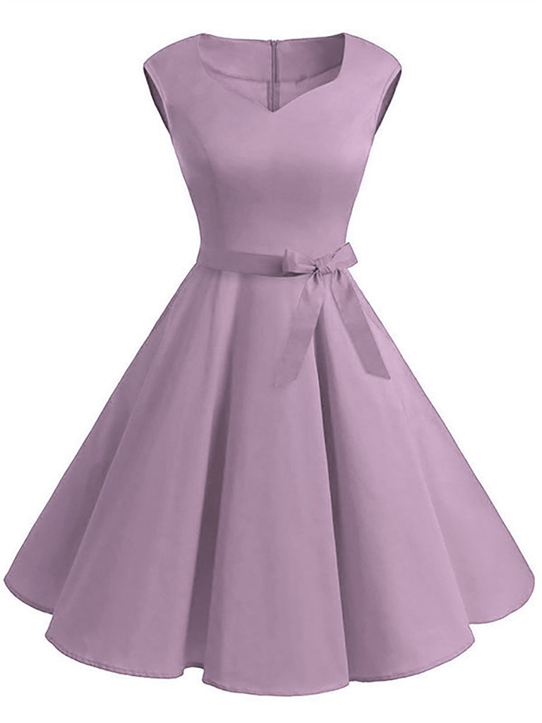1950s Sweetheart Swing Dress, classic 1950s style elegant retro fashion - Image 3