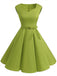 1950s Sweetheart Swing Dress, classic 1950s style elegant retro fashion - Image 4