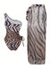 1950s Tiger One-Shoulder Swimsuit & Cover-Up: 1950s Riviera elegance, reimagined for her