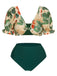 1950s Tropical Plant Patchwork Bikini Set & Cover-Up — because 1950s glamour never goes out of style