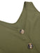 Olive Green 1950s V-Neck Button Waist Tie Romper, vintage romper, retro jumpsuit - perfect for women who love vintage and retro fashion