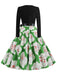 This 1950s V-Neck Christmas Santa Belted Swing Dress wraps her in 1950s elegance, one twirl at a time