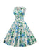 1950s V-Neck Floral Sleeveless Dress — a 1950s silhouette that turns sidewalks into runways