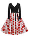 1950s V-Neck Long Sleeves Plaid Swing Dress, vintage dress, retro fashion, rockabilly, pin-up fashion - perfect for women who love vintage and retro fashion