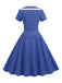 1950s V-Neck Polka Dots Swing Dress, vintage dress, retro fashion, rockabilly, pin-up fashion - perfect for women who love vintage and retro fashion
