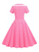 1950s V-Neck Polka Dots Swing Dress, vintage dress, retro fashion, rockabilly, pin-up fashion - perfect for women who love vintage and retro fashion