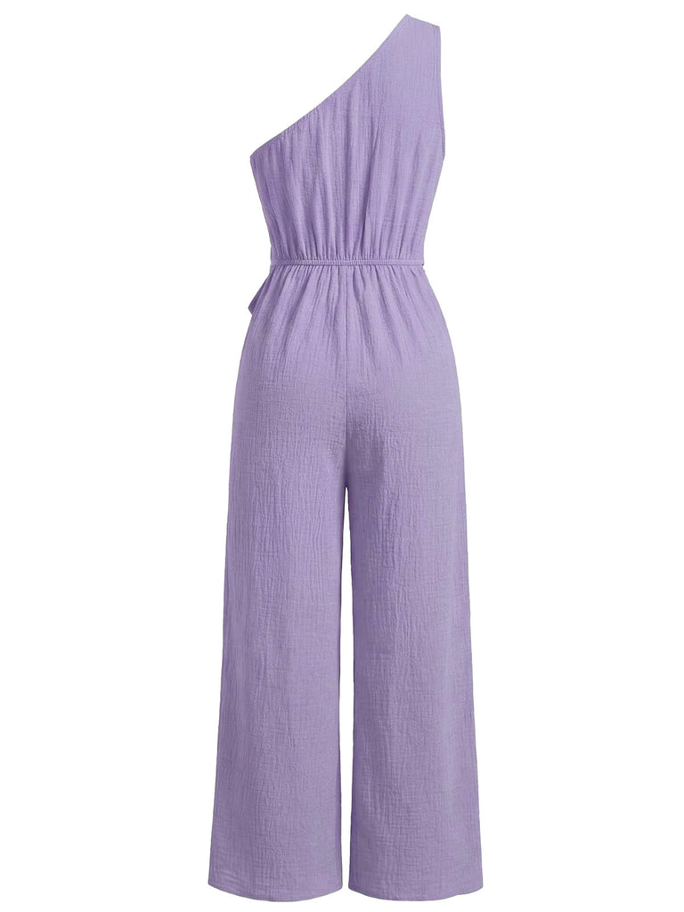 1950s Vacation Belted Wide Leg Jumpsuit - vintage jumpsuit, retro fashion