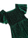 1950s Velvet Sparkling Solid A-Line Dress — a 1950s silhouette that turns sidewalks into runways