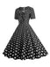 1950s Vintage Sweetheart Bow Swing Dress, vintage dress, retro fashion, rockabilly, pin-up fashion - perfect for women who love vintage and retro fashion
