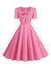 1950s Vintage Sweetheart Bow Swing Dress, vintage dress, retro fashion, rockabilly, pin-up fashion - perfect for women who love vintage and retro fashion