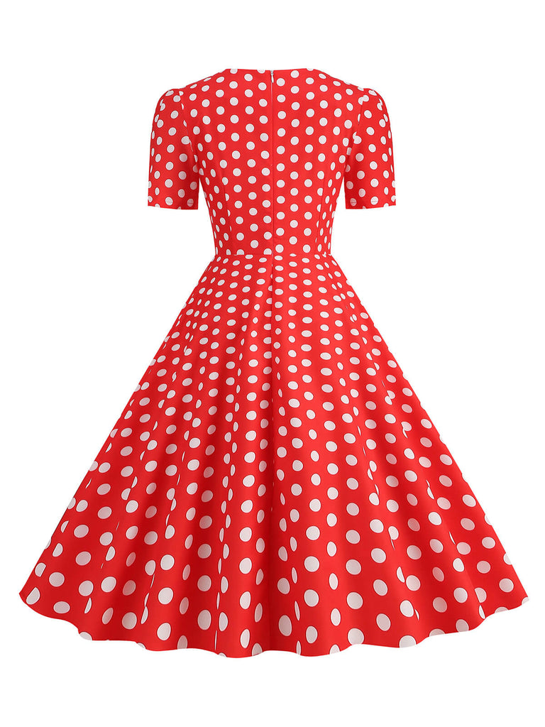 1950s Vintage Sweetheart Bow Swing Dress, vintage dress, retro fashion, rockabilly, pin-up fashion - perfect for women who love vintage and retro fashion