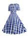 1950s Vintage Sweetheart Bow Swing Dress, vintage dress, retro fashion, rockabilly, pin-up fashion - perfect for women who love vintage and retro fashion
