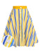 1950s Yellow White Blue Striped Button Skirt, vintage skirt, retro style - perfect for women who love vintage and retro fashion