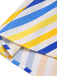 1950s Yellow White Blue Striped Button Skirt, vintage skirt, retro style - perfect for women who love vintage and retro fashion