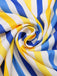 1950s Yellow White Blue Striped Button Skirt, vintage skirt, retro style - perfect for women who love vintage and retro fashion
