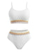 1950s Zigzag Pattern High-waisted Ribbed Bikini - vintage fashion, retro style