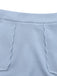 2PCS 1960s Wide Strap Button Square Neck Top & Shorts - vintage fashion, retro style