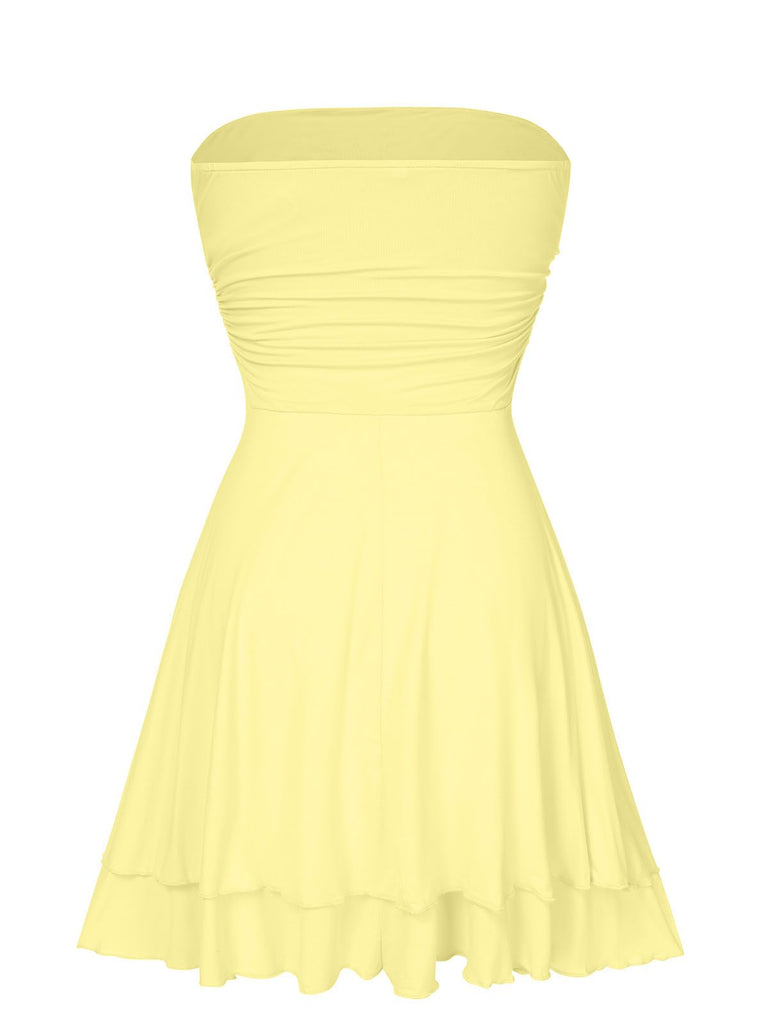 1960s Bandeau Solid Bodycon Dress — the kind of 1960s dress that makes strangers smile