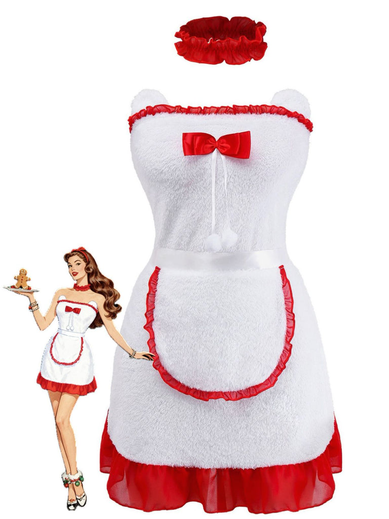 1960s Bow Bell Fluffy Tail Bunny Nightgown - vintage nightgown, retro sleepwear