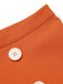 1960s Button Solid Belted Skirt — 1960s femininity that moves with her mood