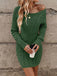 1960s Cable Knit Long Sleeves Dress - vintage dress, retro fashion