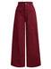 1960s Corduroy High Waist Wide-Leg Pants - vintage fashion, retro style