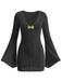 1960s Cutout V-Neck Cover Vintage Up - vintage fashion, retro style