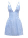 1960s Deep V Floral Lace Bow Strap Dress - vintage dress, retro fashion
