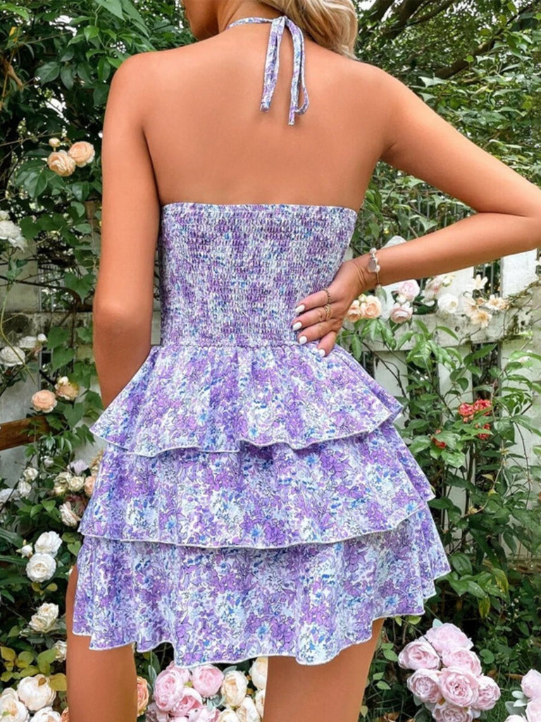 1960s-Ditsy-Floral-Cut-Out-Umbrella-Dress, vintage, retro, dress