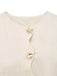 Beige 1960s Starfish Shell Buttons Sleeveless Dress - vintage dress, retro fashion