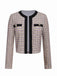 2PCS Beige 1960s Knitted Straps Pencil Dress & Short Coat - vintage dress, retro fashion