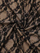 Khaki 1960s Lace Patchwork Spaghetti Strap Bodycon Dress - vintage dress, retro fashion