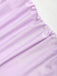 Purple 1960s Backless Ruffle Metal Detail Cake Dress - vintage dress, retro fashion