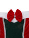1960s Strapless Velvet Christmas Fur Trim Bow Dress Set - vintage dress, retro fashion